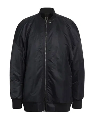 Rick Owens Drkshdw Drkshdw By Rick Owens Man Jacket Midnight Blue Size L Polyamide, Cotton In Blue
