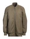 Rick Owens Drkshdw Drkshdw By Rick Owens Man Jacket Military Green Size L Polyamide, Cotton In Green
