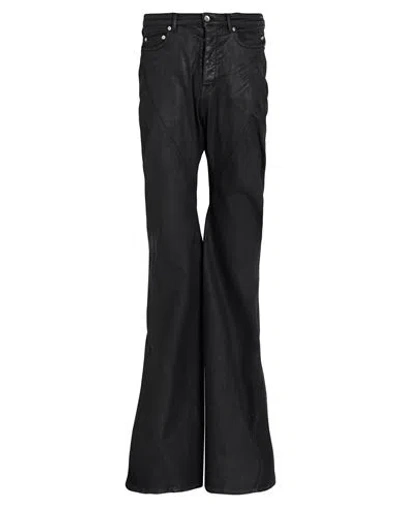 Rick Owens Drkshdw Drkshdw By Rick Owens Man Jeans Black Size 33 Cotton, Elastomultiester, Textile Fibers