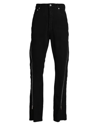 Rick Owens Drkshdw Drkshdw By Rick Owens Man Jeans Black Size 34 Cotton, Elastomultiester, Rubber In 99 Black/black