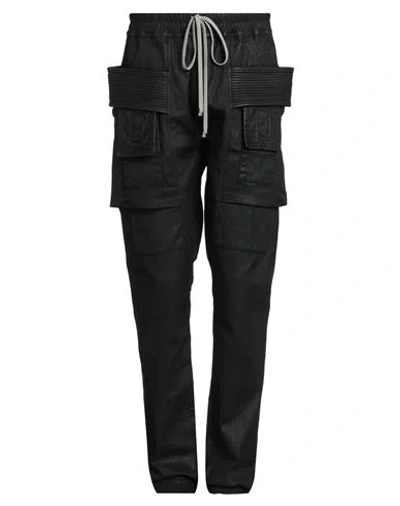 Rick Owens Drkshdw Drkshdw By Rick Owens Man Jeans Black Size S Cotton, Elastomultiester, Rubber