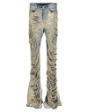 Rick Owens Drkshdw Blue Bias Jeans In Blue