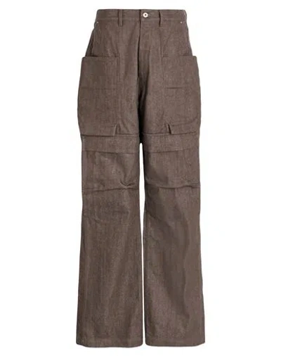 Rick Owens Drkshdw Drkshdw By Rick Owens Man Jeans Brown Size 31 Cotton, Elastomultiester, Rubber