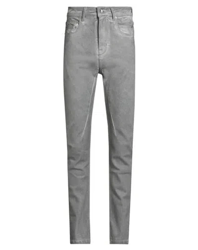 Rick Owens Drkshdw Drkshdw By Rick Owens Man Jeans Grey Size 28 Cotton, Polyester, Elastane In Gray