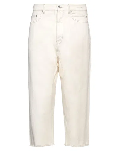 Rick Owens Drkshdw Drkshdw By Rick Owens Denim Cropped In White