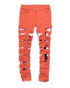 Rick Owens Drkshdw Drkshdw By Rick Owens Man Jeans Orange Size 31 Cotton, Pbt - Polybutylene Terephthalate, Elastane In Orange