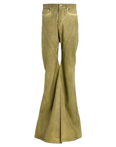 Rick Owens Drkshdw Drkshdw By Rick Owens Man Jeans Sage Green Size 31 Cotton, Elastomultiester, Textile Fibers In Gray