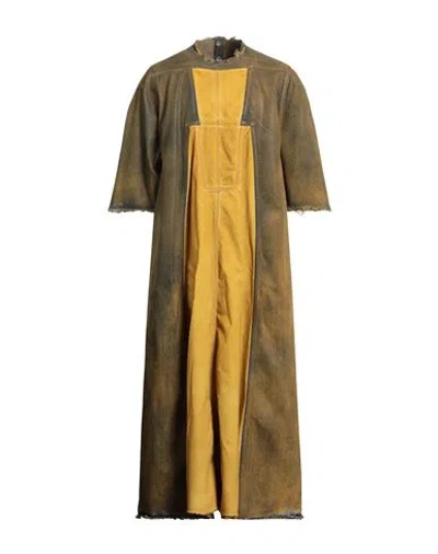 Rick Owens Drkshdw Drkshdw By Rick Owens Man Maxi Dress Marigold Size S Cotton In Brown