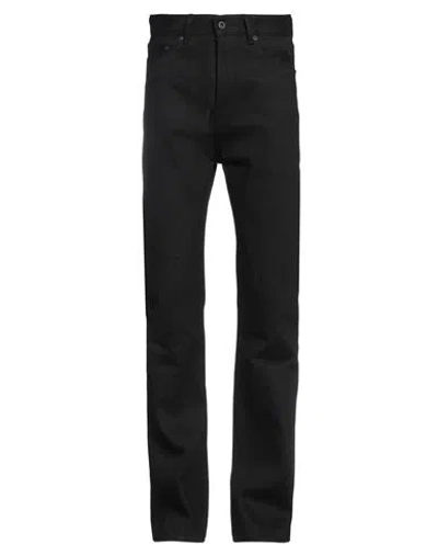 Rick Owens Drkshdw Drkshdw By Rick Owens Man Pants Black Size 27 Cotton, Soft Leather