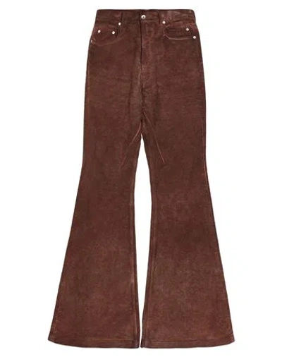 Rick Owens Drkshdw Drkshdw By Rick Owens Man Pants Brown Size 31 Cotton