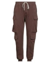 Rick Owens Drkshdw Drkshdw By Rick Owens Man Pants Brown Size L Cotton, Elastomultiester, Rubber In Brown