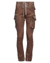 Rick Owens Drkshdw Drkshdw By Rick Owens Man Pants Brown Size S Cotton, Polyester, Rubber In Brown