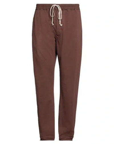 Rick Owens Drkshdw Drkshdw By Rick Owens Man Pants Chocolate Brown Size Xl Cotton
