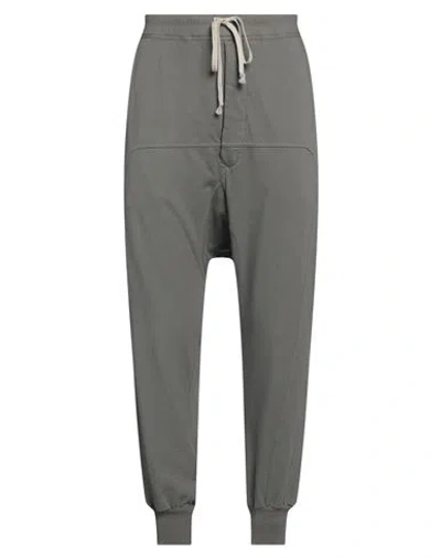 Rick Owens Drkshdw Drkshdw By Rick Owens Man Pants Lead Size L Cotton, Elastane In Grey