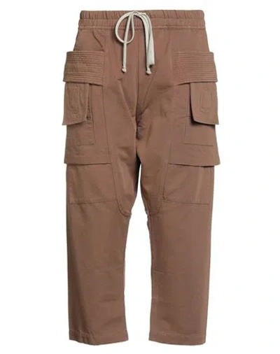 Rick Owens Drkshdw Drkshdw By Rick Owens Man Pants Light Brown Size Xxl Cotton In Sand