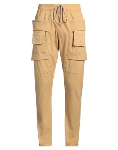 RICK OWENS DRKSHDW DRKSHDW BY RICK OWENS MAN PANTS MARIGOLD SIZE S COTTON, ELASTANE