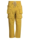 Rick Owens Drkshdw Drkshdw By Rick Owens Man Pants Marigold Size S Cotton In Yellow