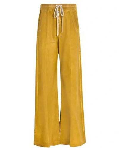 Rick Owens Drkshdw Drkshdw By Rick Owens Man Pants Marigold Size S Cotton In Yellow