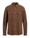 Rick Owens Drkshdw Drkshdw By Rick Owens Man Shirt Brown Size Xxl Cotton In Brown