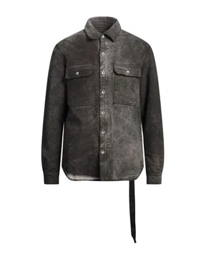 Rick Owens Drkshdw Drkshdw By Rick Owens Man Shirt Lead Size L Cotton