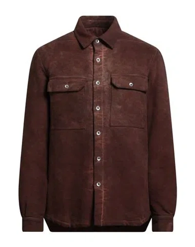 Rick Owens Drkshdw Drkshdw By Rick Owens Man Shirt Rust Size S Cotton