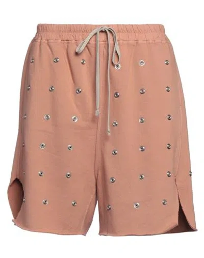 Rick Owens Drkshdw Drkshdw By Rick Owens Man Shorts & Bermuda Shorts Antique Rose Size M Cotton In Pink