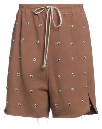 Rick Owens Drkshdw Drkshdw By Rick Owens Man Shorts & Bermuda Shorts Brown Size M Cotton