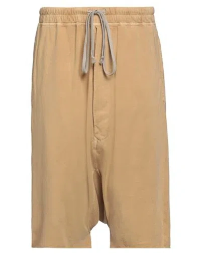 Rick Owens Drkshdw Drkshdw By Rick Owens Man Shorts & Bermuda Shorts Mustard Size S Cotton In Yellow