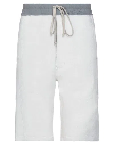Rick Owens Drkshdw Drkshdw By Rick Owens Man Shorts & Bermuda Shorts Ivory Size M Cotton, Elastane In White