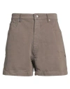 Rick Owens Drkshdw Drkshdw By Rick Owens Man Shorts & Bermuda Shorts Khaki Size 34 Cotton In Beige