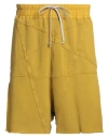 Rick Owens Drkshdw Drkshdw By Rick Owens Man Shorts & Bermuda Shorts Marigold Size S Cotton In Yellow