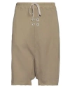 Rick Owens Drkshdw Drkshdw By Rick Owens Man Shorts & Bermuda Shorts Military Green Size Xs Cotton, Elastane