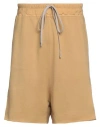 Rick Owens Drkshdw Drkshdw By Rick Owens Man Shorts & Bermuda Shorts Mustard Size S Cotton In Yellow