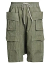 Rick Owens Drkshdw Drkshdw By Rick Owens Man Shorts & Bermuda Shorts Sage Green Size S Cotton In Green