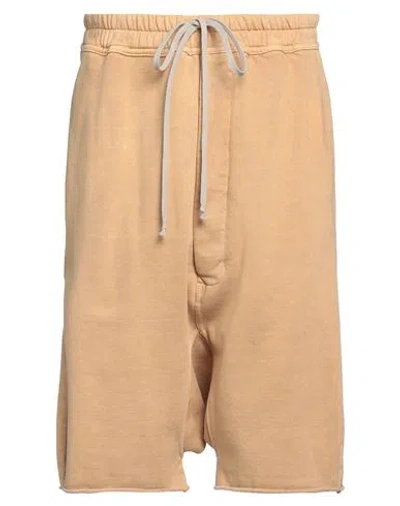 Rick Owens Drkshdw Drkshdw By Rick Owens Man Shorts & Bermuda Shorts Mustard Size S Cotton In Yellow
