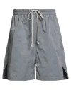 Rick Owens Drkshdw Drkshdw By Rick Owens Man Shorts & Bermuda Shorts Slate Blue Size S Polyamide, Cotton In Blue
