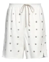 Rick Owens Drkshdw Drkshdw By Rick Owens Man Shorts & Bermuda Shorts White Size Xl Cotton
