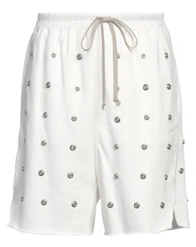 Rick Owens Drkshdw Drkshdw By Rick Owens Man Shorts & Bermuda Shorts White Size Xl Cotton