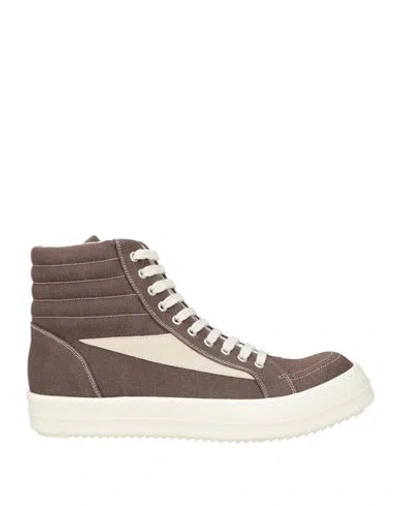 Rick Owens Drkshdw Drkshdw By Rick Owens Man Sneakers Khaki Size 11 Textile Fibers In Sand