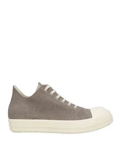 Rick Owens Drkshdw Drkshdw By Rick Owens Man Sneakers Taupe Size 15 Textile Fibers In Gray