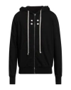 Rick Owens Drkshdw Asymmetrical Hem Long Sleeve Hoodie In Black