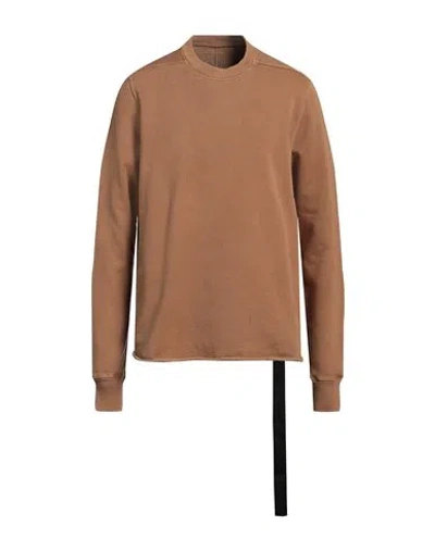 Rick Owens Drkshdw Drkshdw By Rick Owens Man Sweatshirt Camel Size L Cotton In Beige