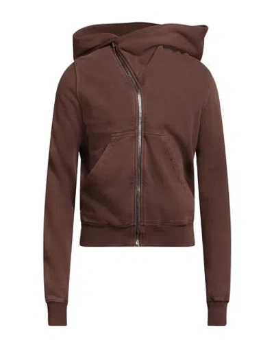 Rick Owens Drkshdw Drkshdw By Rick Owens Man Sweatshirt Chocolate Brown Size S Cotton