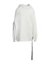 Rick Owens Drkshdw Drkshdw By Rick Owens Man Sweatshirt Ivory Size Onesize Cotton In White