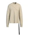 Rick Owens Drkshdw Drkshdw By Rick Owens Man Sweatshirt Ivory Size Xl Cotton In White