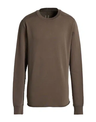 Rick Owens Drkshdw Drkshdw By Rick Owens Man Sweatshirt Khaki Size Xl Cotton In Brown