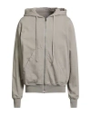 Rick Owens Drkshdw Drkshdw By Rick Owens Man Sweatshirt Light Grey Size S Cotton In Gray