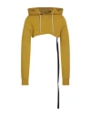 Rick Owens Drkshdw Drkshdw By Rick Owens Man Sweatshirt Marigold Size S Cotton In Gold