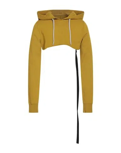 Rick Owens Drkshdw Drkshdw By Rick Owens Man Sweatshirt Marigold Size S Cotton In Yellow