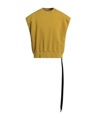 Rick Owens Drkshdw Drkshdw By Rick Owens Man Sweatshirt Mustard Size S Cotton In Yellow